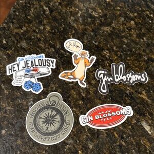 Gin Blossoms band stickers